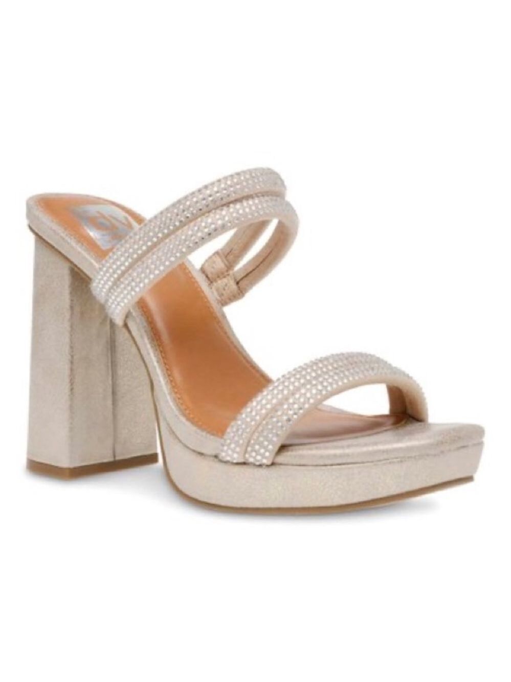 DV by Dolce Vita Gold Block Heel Sandals